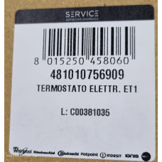 Термостат электронный для холодильника Whirlpool 481010756909
