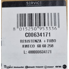 ТЭН для посудомоечной машины Ariston C00634171