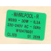 Оригинальный насос с бункером в сборе для стиральной машины Whirlpool 480111100786