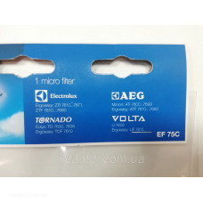Выходной фильтр EF75C для пылесосов Zanussi, Electrolux, AEG 9001660431