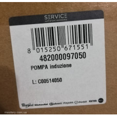 Циркуляционный мотор для посудомойки Whirlpool 482000097050