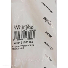 Концевой выключатель двери духовки (датчик) Whirlpool 480121101182